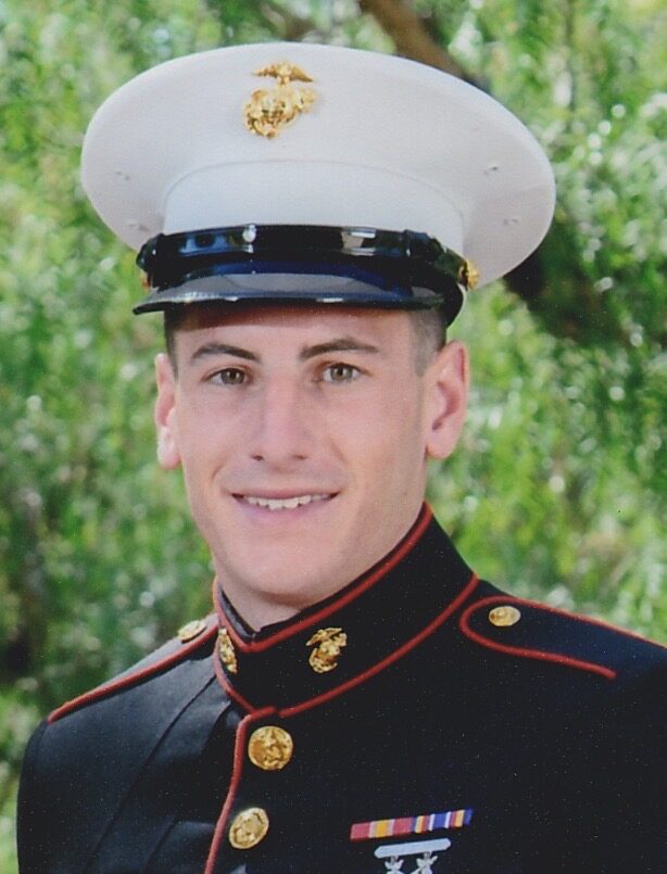 Spencer Howe in Marine Corps dress blues
